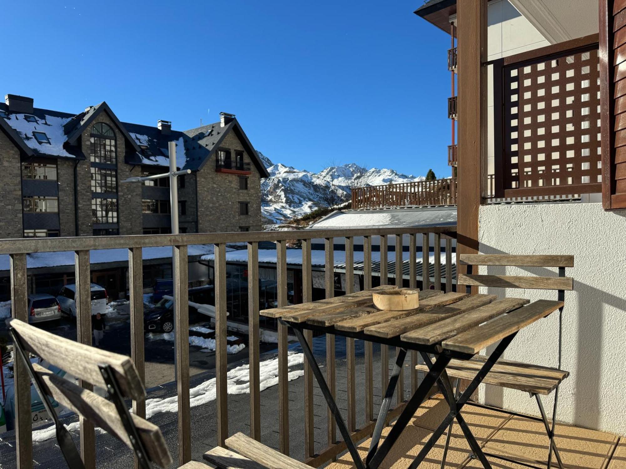 Estudio En Formigal Con Vistas A Las Pistas De Esqui Y Garaje - Esquia Sin Llaves Dış mekan fotoğraf